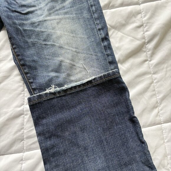 Buffalo David Bitton Bootcut King Jeans Mens 31 X 30 Blue Cotton Button-Fly Blue - Picture 2 of 13